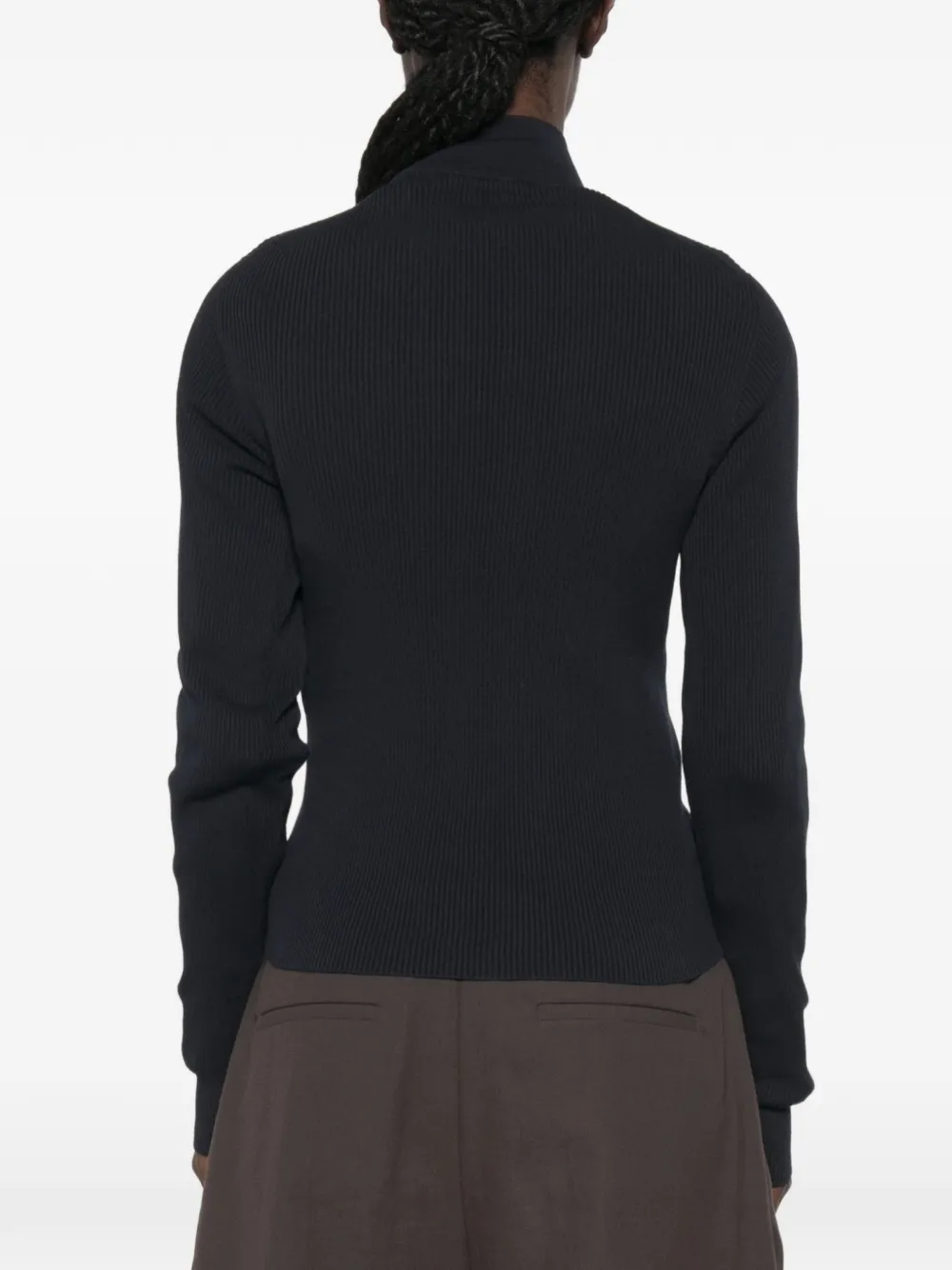Miu Vest met geborduurd logo Blauw