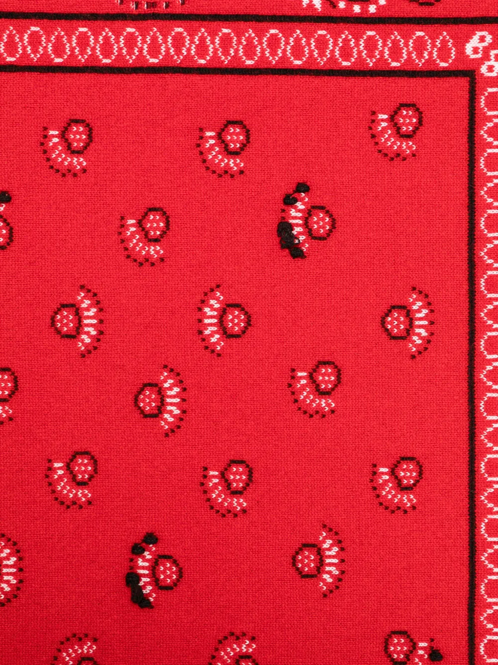 Barrie paisley-print scarf Rood