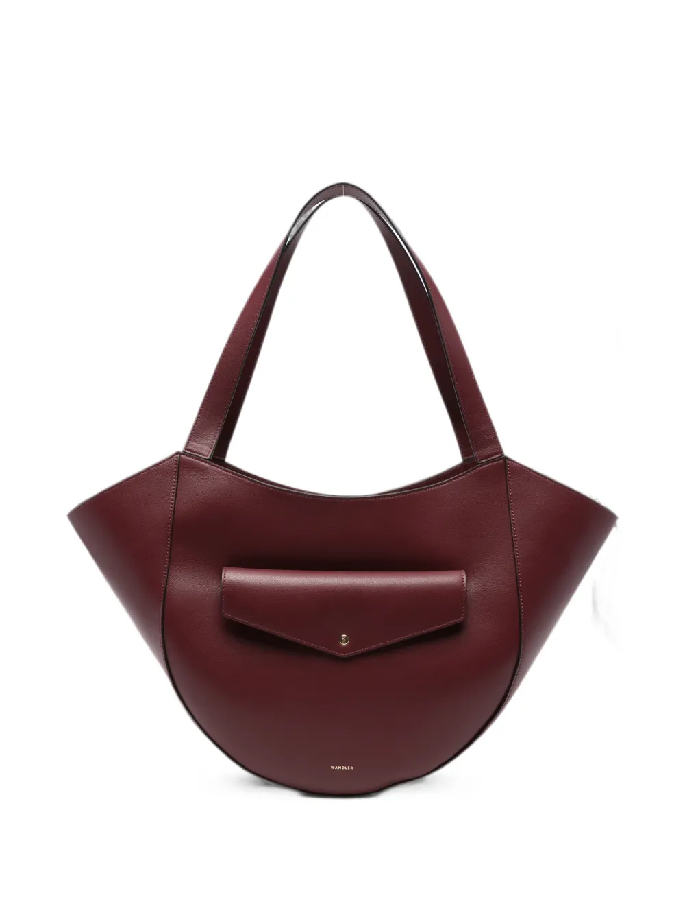 Wandler Hortensia Slouch Leather Tote Bag In Red