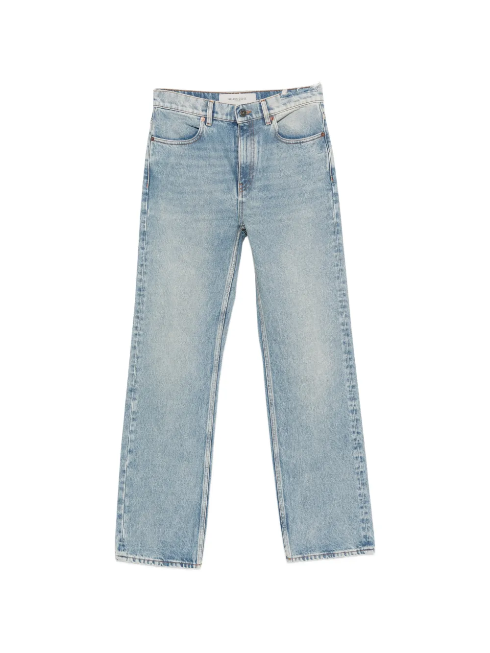 Golden Goose cotton straight-leg jeans - Blu