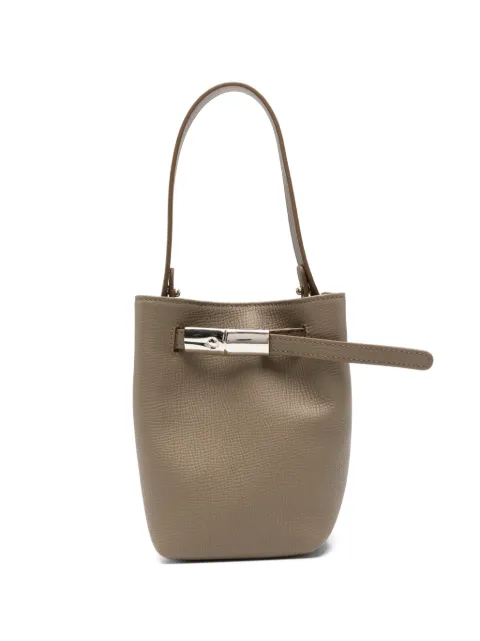 Longchamp XS Le Smart leather bucket bag