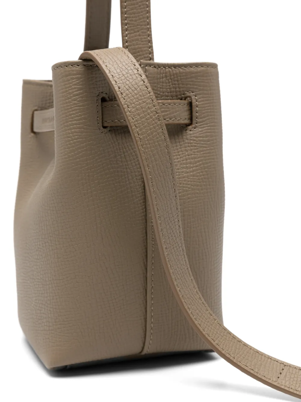 Longchamp XS Le Smart leren bucket-tas Groen