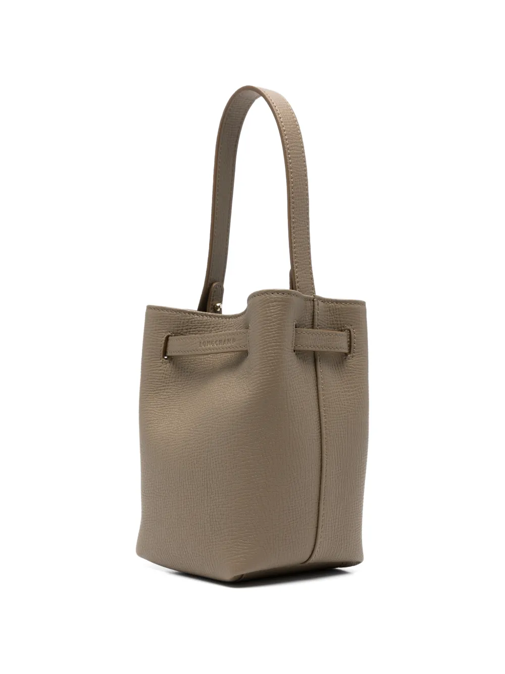 Longchamp XS Le Smart leren bucket-tas Groen