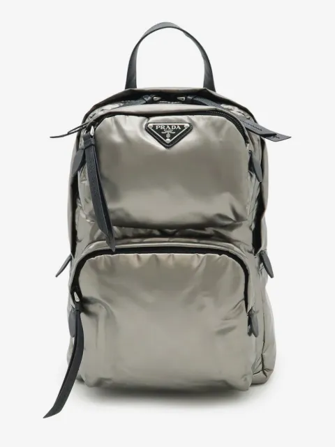Prada Pre-Owned sac à bandoulière en tissu métallisé (2013-2026)