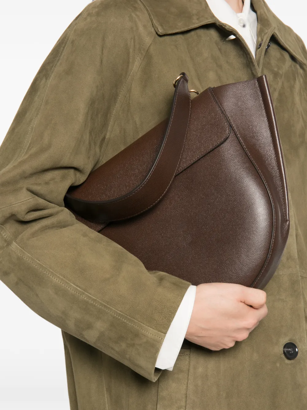 Wandler Hortensia leren shopper Bruin