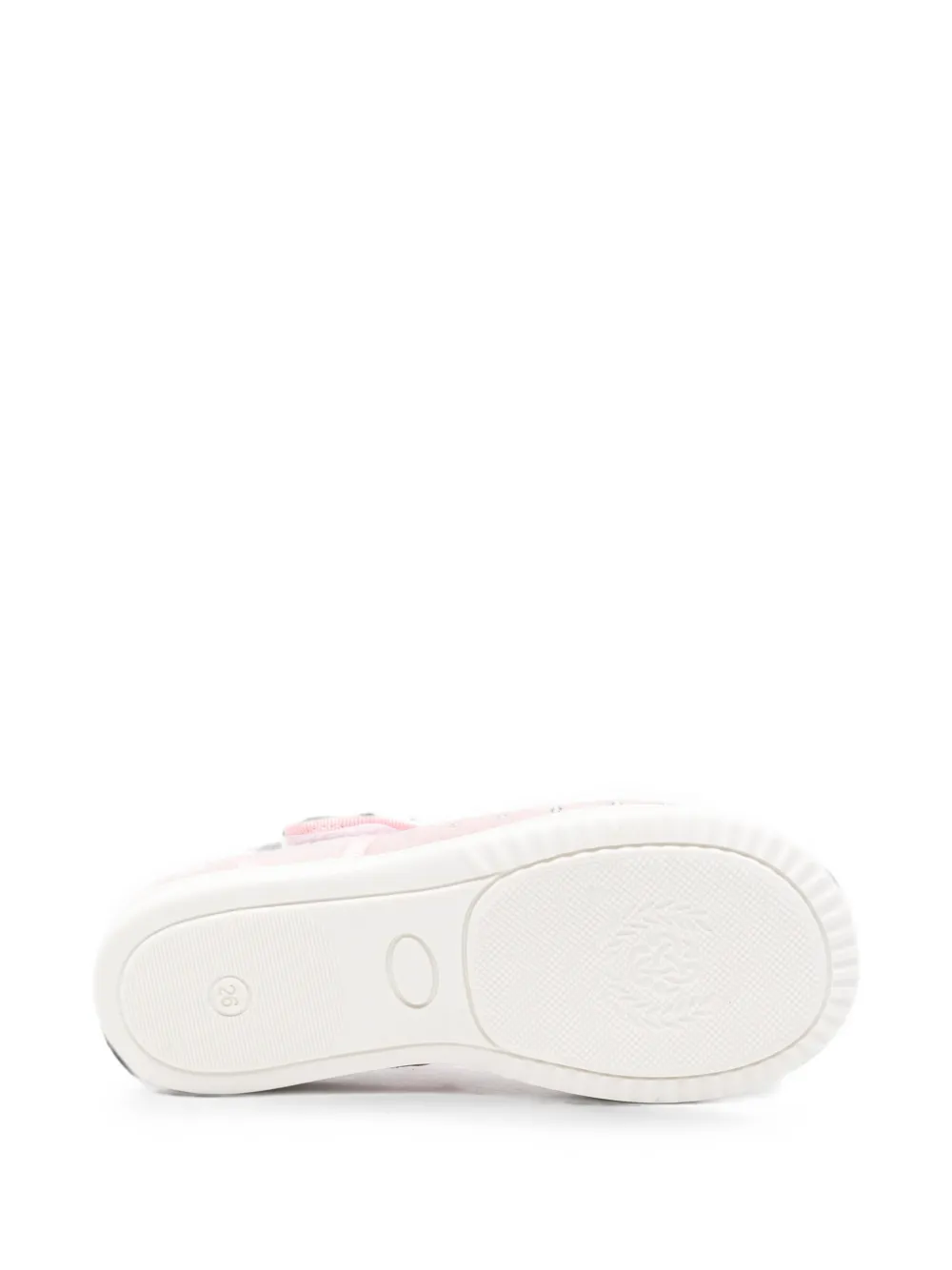Monnalisa crystal-embellished touch-strap ballet flats Roze