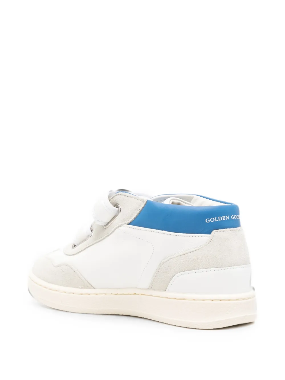 Golden Goose Kids June star-patch touch-strap sneakers Beige