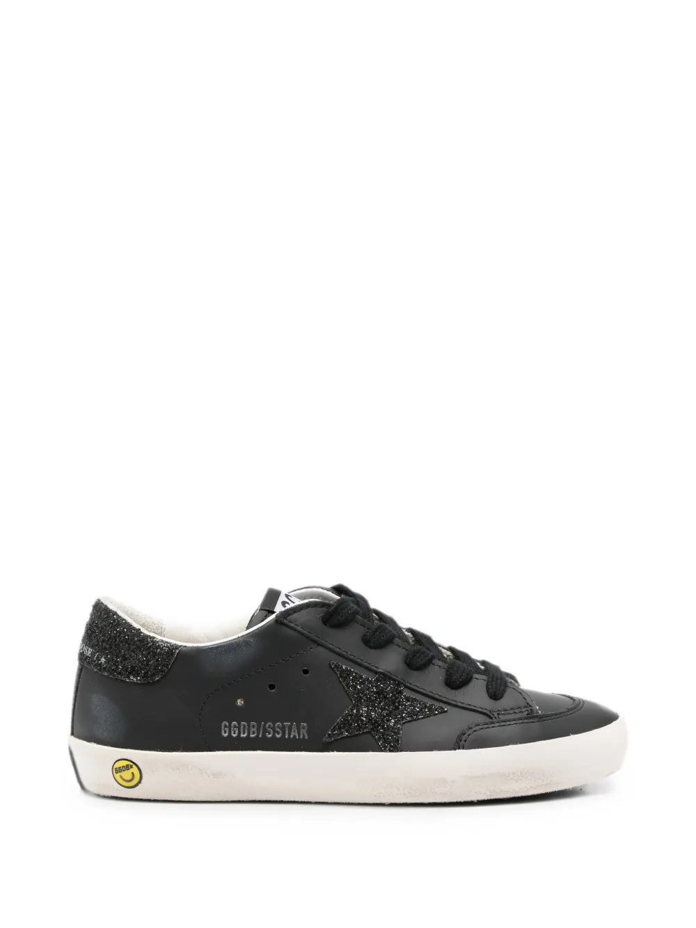 Golden Goose Kids Super-Star Penstar glitter-detail sneakers Zwart