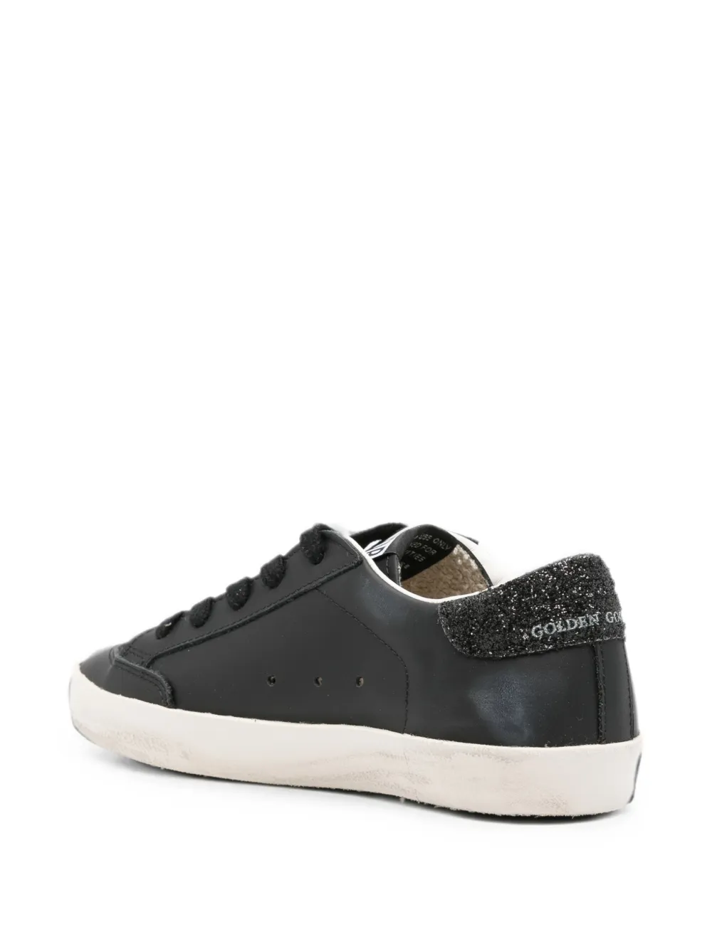 Golden Goose Kids Super-Star Penstar glitter-detail sneakers Zwart