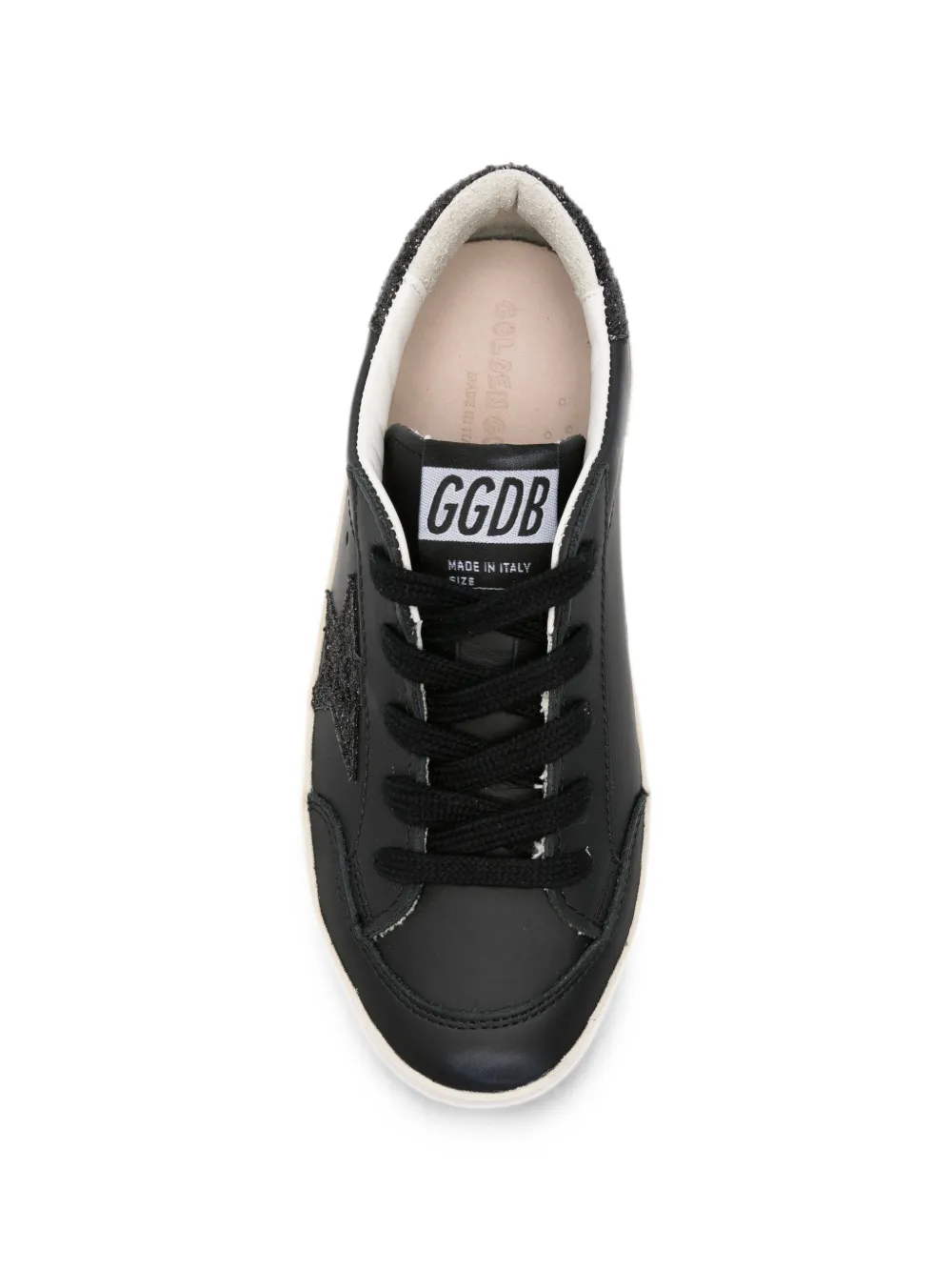 Golden Goose Kids Super-Star Penstar glitter-detail sneakers Zwart
