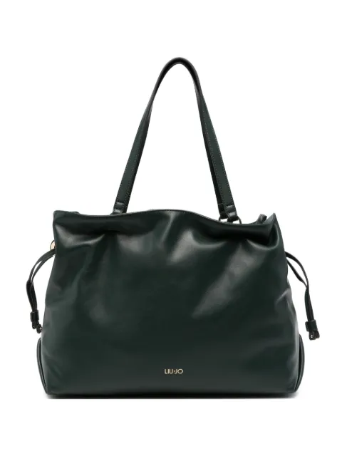 LIU JO logo-plaque drawstring tote bag