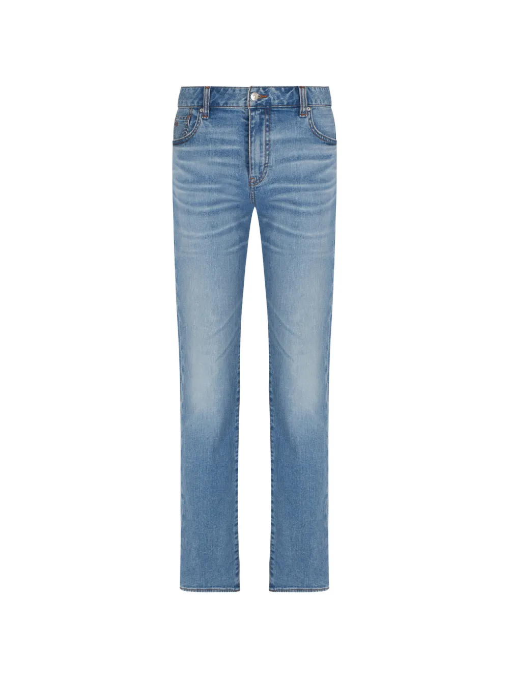 Armani Exchange Ausgeblichene Jeans mit Tragefalten - Blau