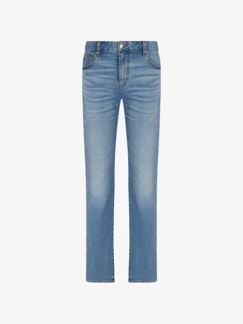 Armani Exchange jeans con efecto desgastado