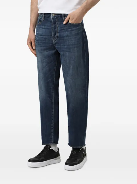 Armani Exchange faded-effect jeans