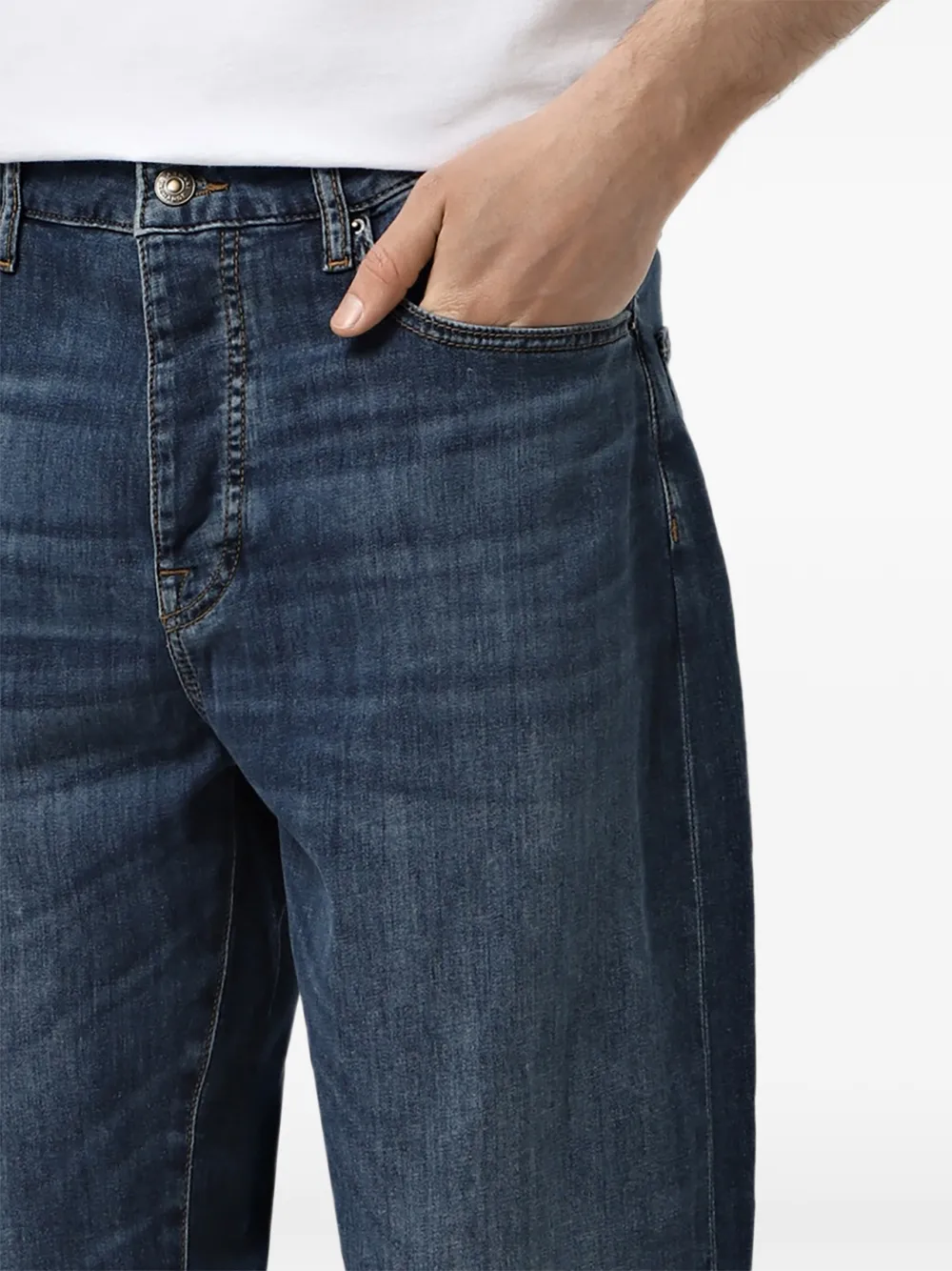 Armani Exchange Jeans met vervaagd effect Blauw