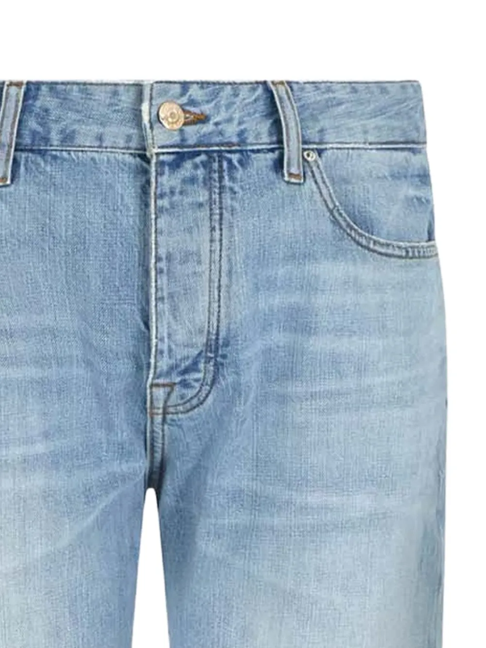 Armani Exchange Jeans met vervaagd effect en vijf zakken Blauw