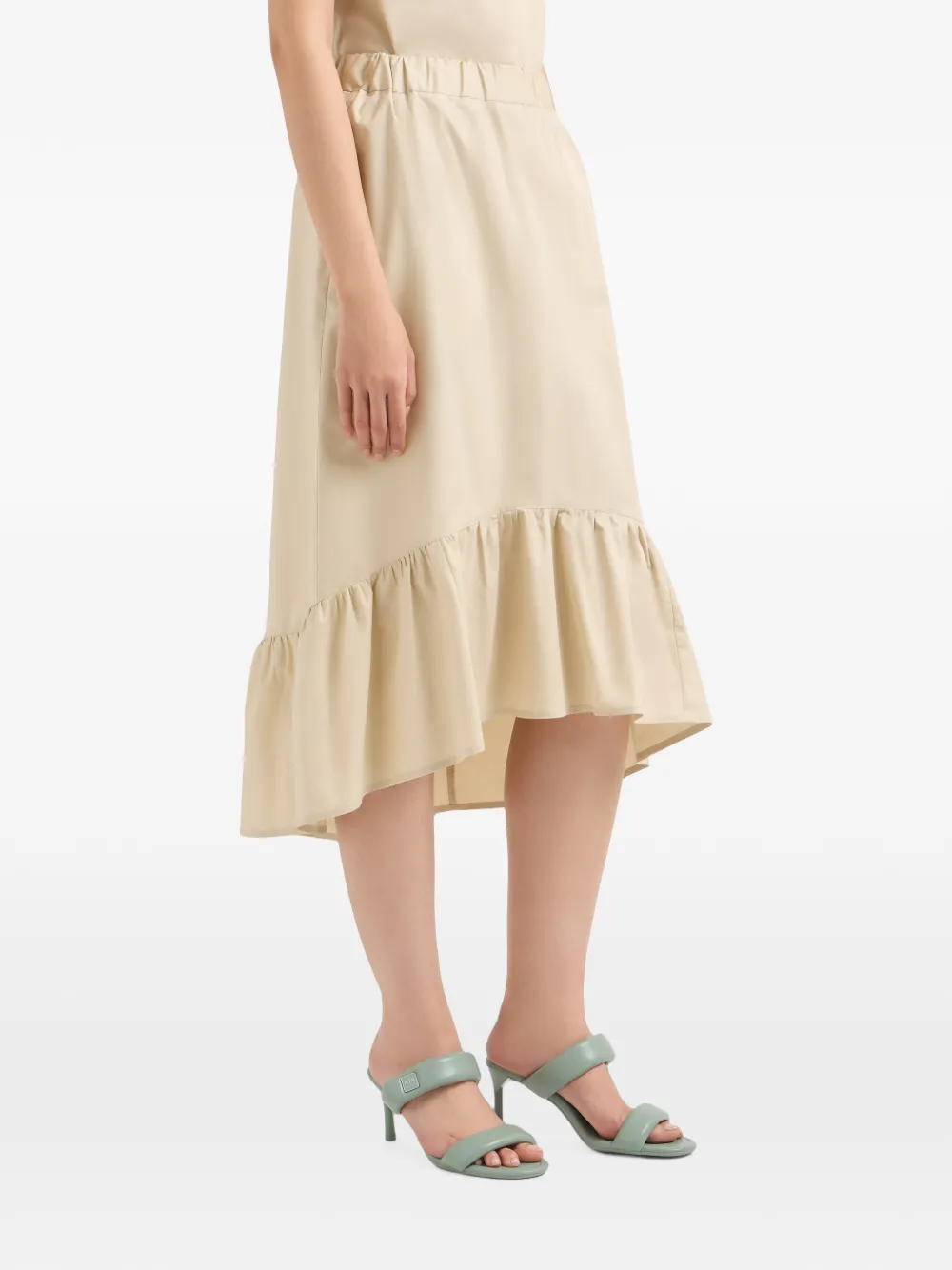 Armani Exchange Rok met ruches Beige