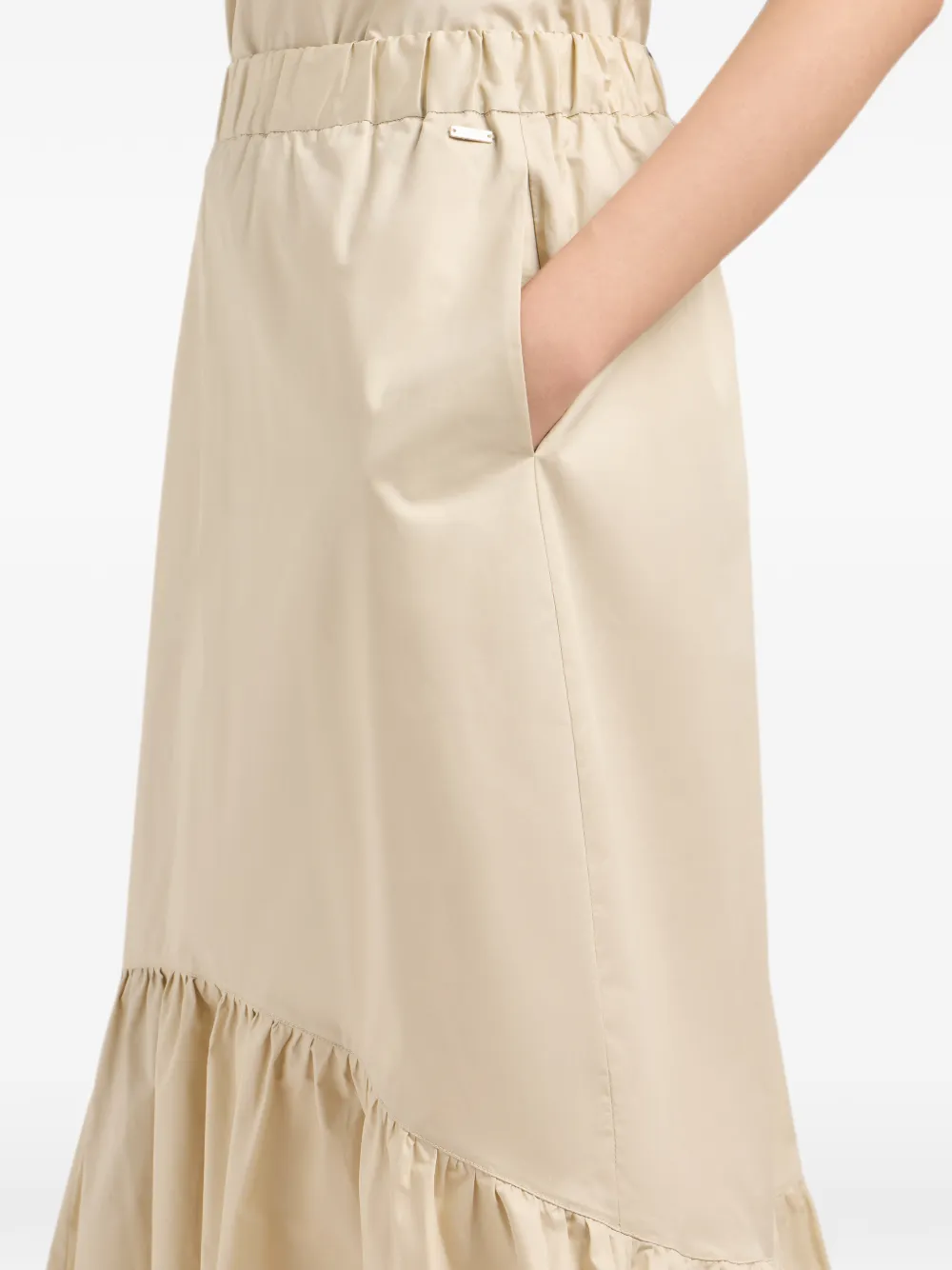 Armani Exchange Rok met ruches Beige