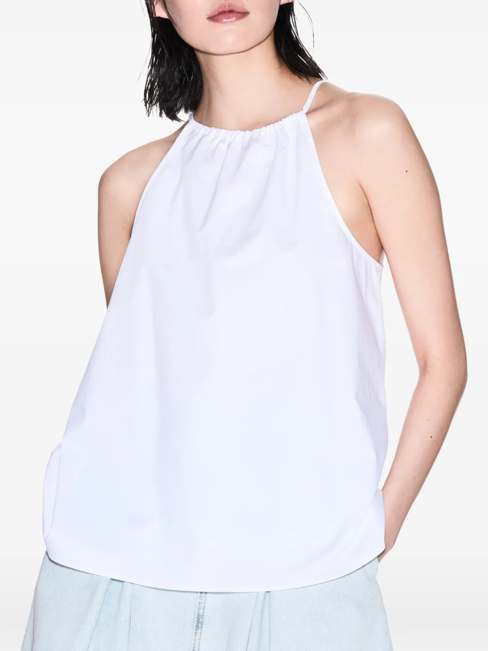 Armani Exchange Blouse met halternek Wit