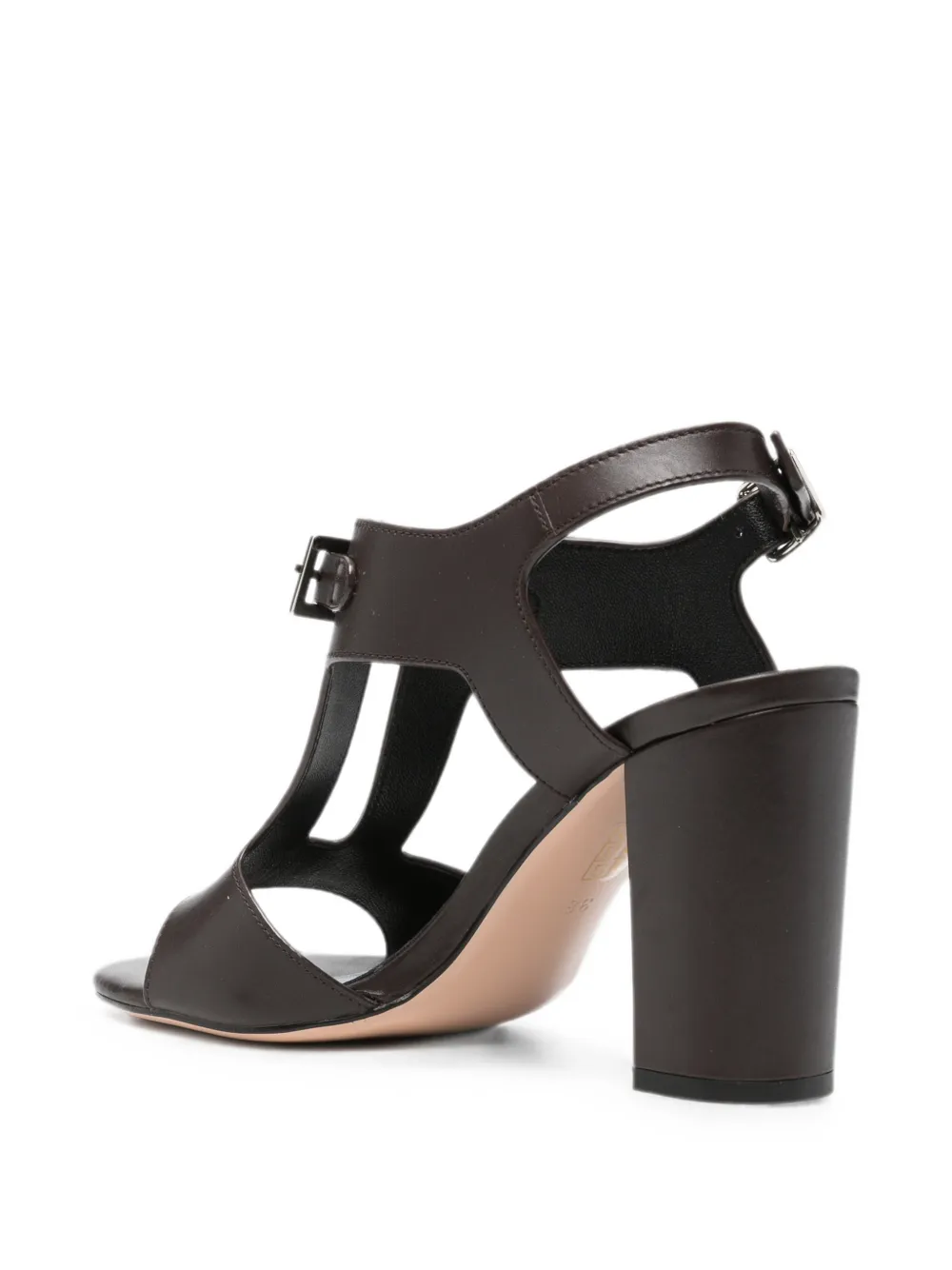 ADRIANNA FERETTI Sandalen met T-bandje en gespdetail Bruin