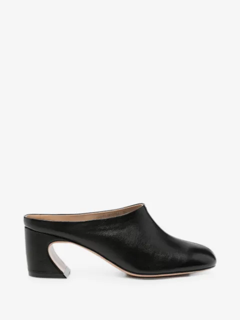 ADRIANNA FERETTI leather mules