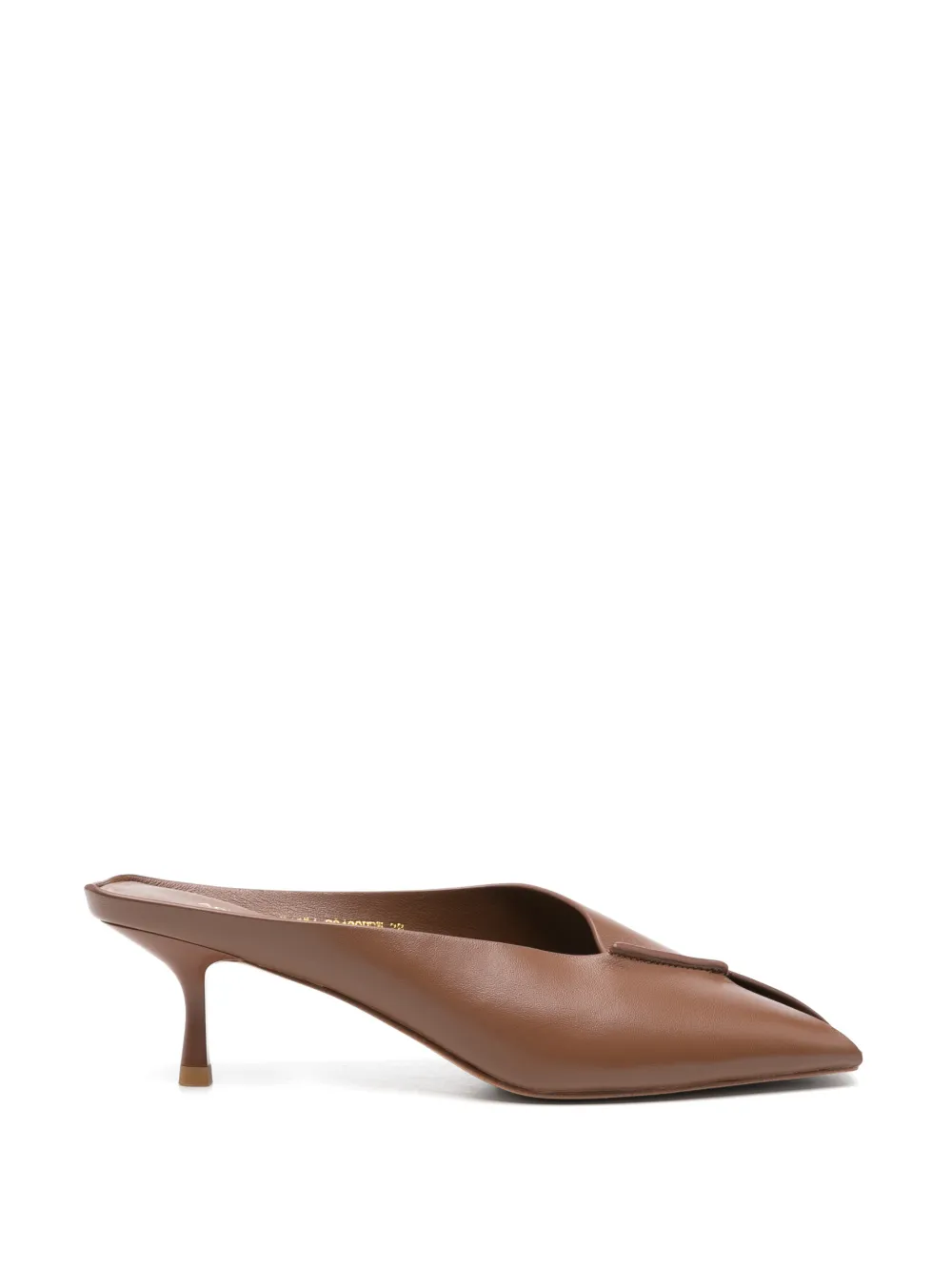 ADRIANNA FERETTI Leren sandalen Bruin