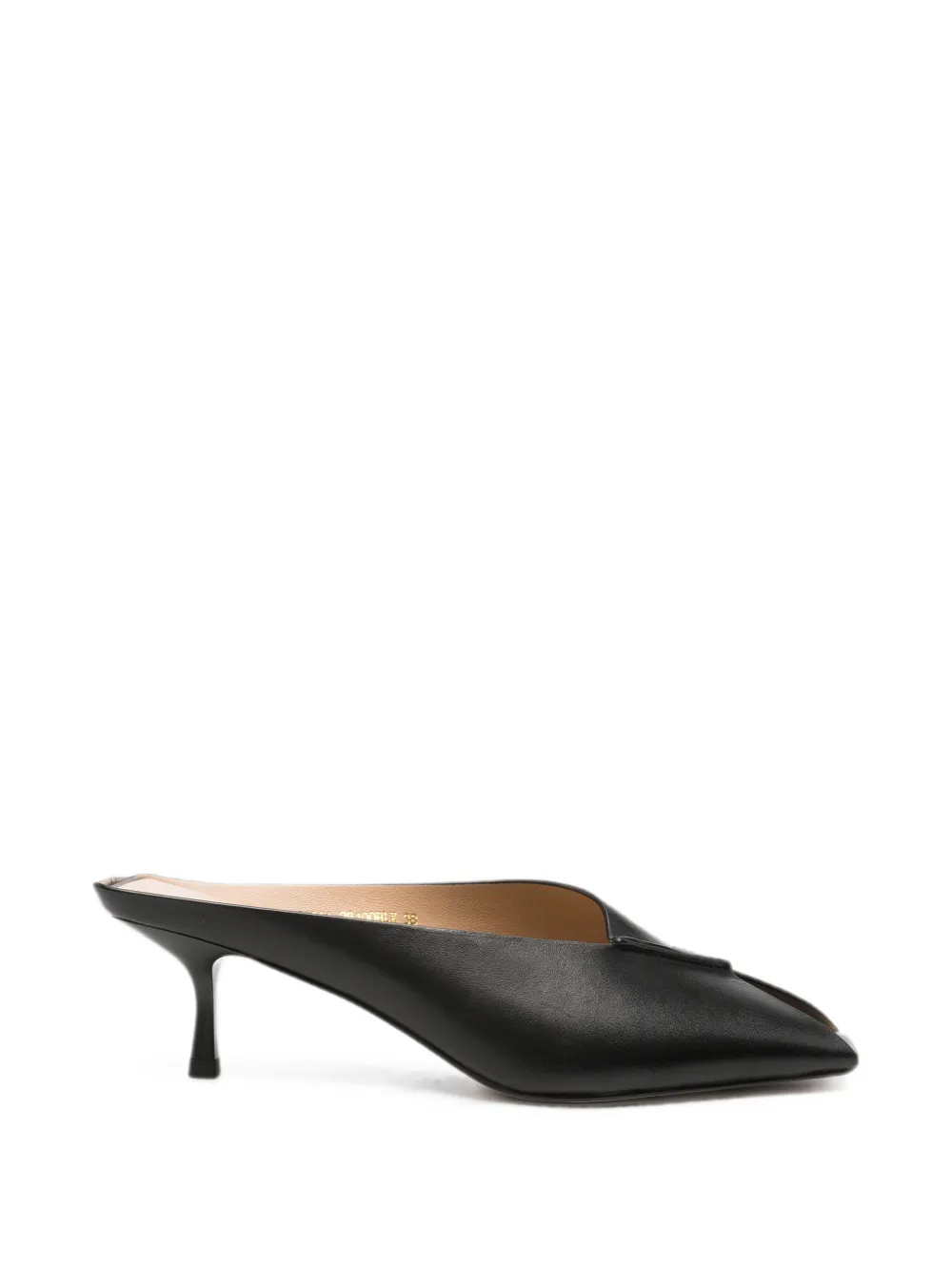 ADRIANNA FERETTI Leren sandalen Zwart