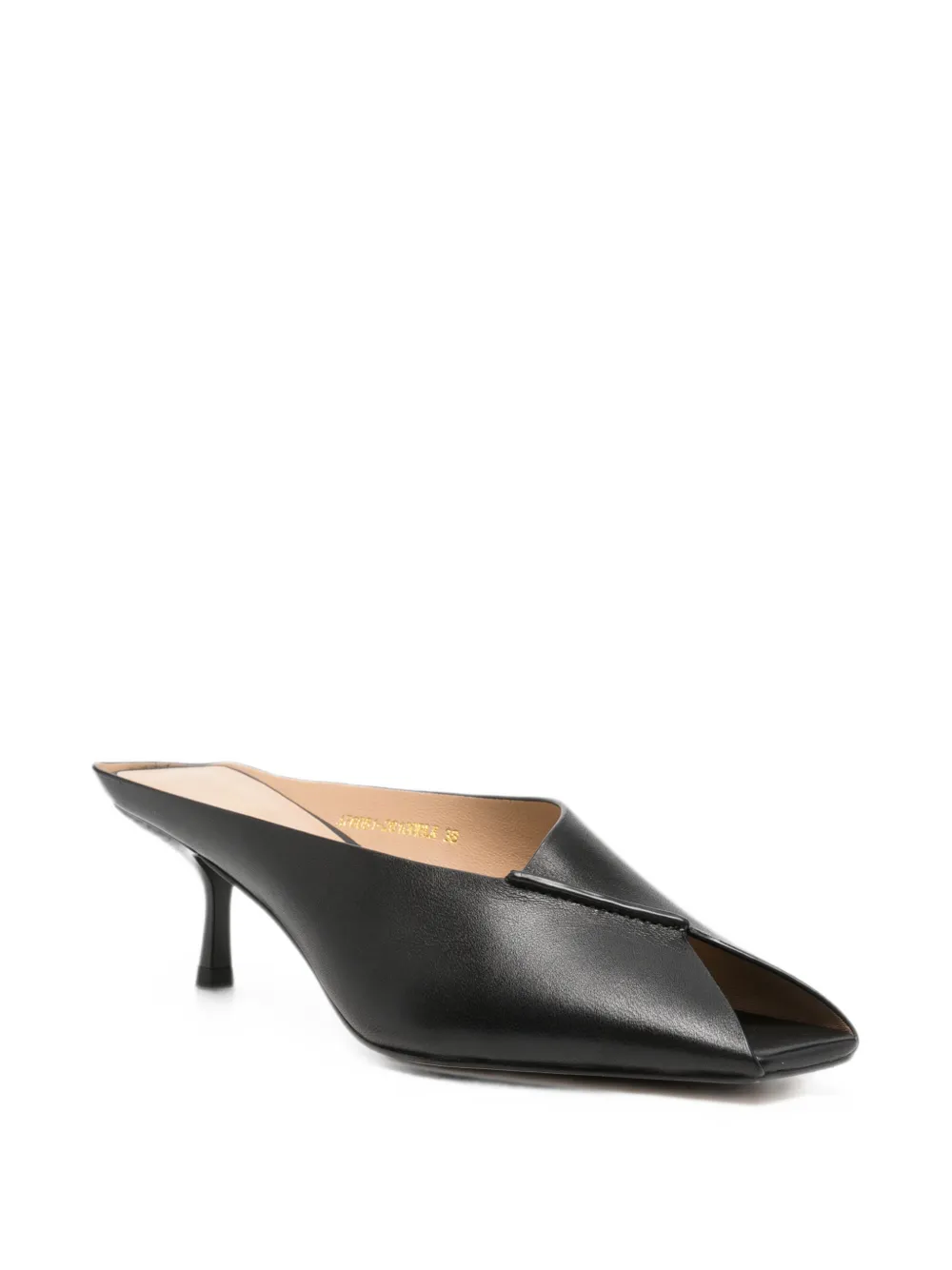 ADRIANNA FERETTI Leren sandalen Zwart