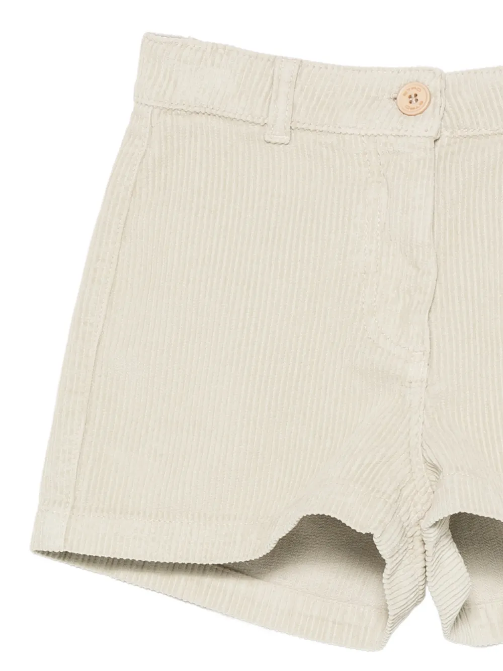 ETRO KIDS Ribfluwelen shorts Beige