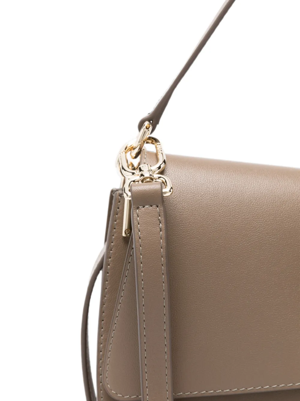 Furla Schoudertas met gespdetail Beige