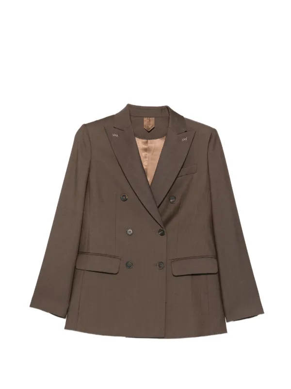 Max Mara ウール ダブルジャケット | ブラウン | FARFETCH JP