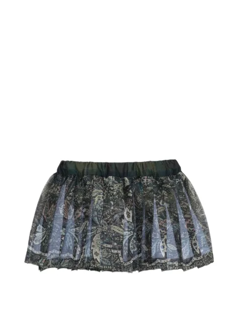 ETRO KIDS paisley-print pleated skirt