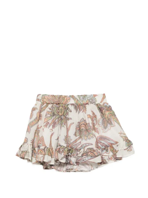 ETRO KIDS paisley-print ruffled skirt