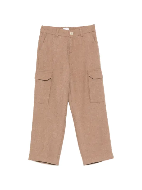Eleventy Kids logo-patch cargo pants