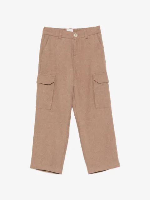 Eleventy Kids pantalon cargo à patch logo