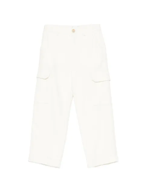 Eleventy Kids logo-patch cargo pants