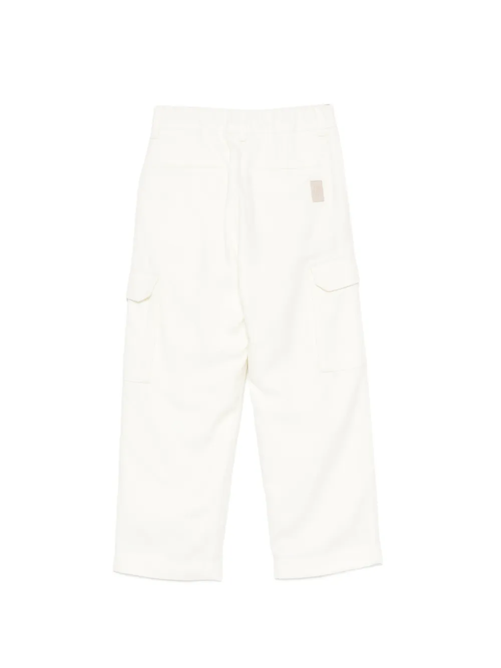 Eleventy Kids Broek met logopatch Wit