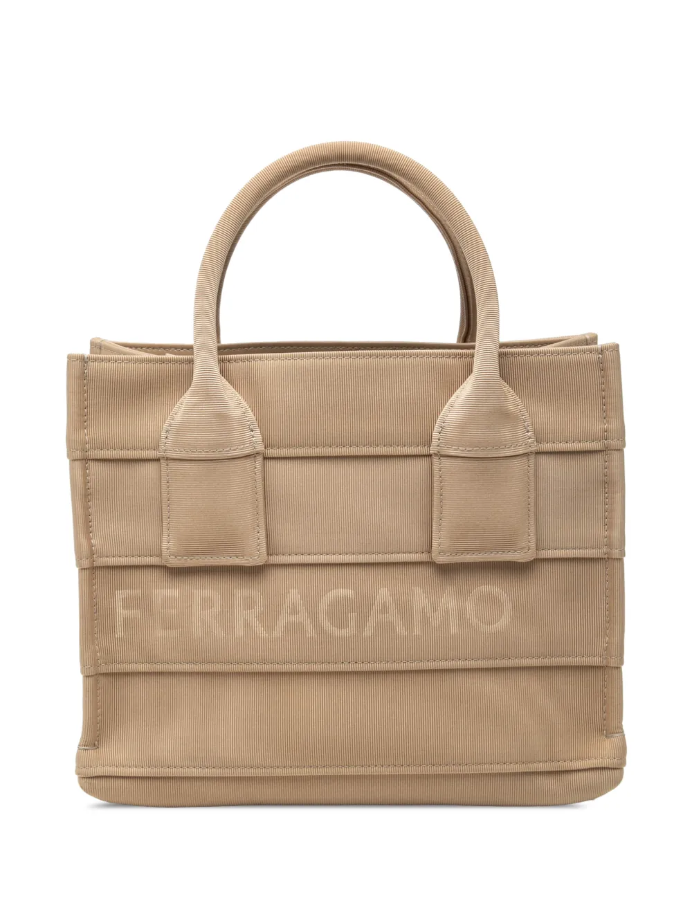 Ferragamo Pre-Owned 2010-2026 Small Canvas Signature tote bag - Toni neutri