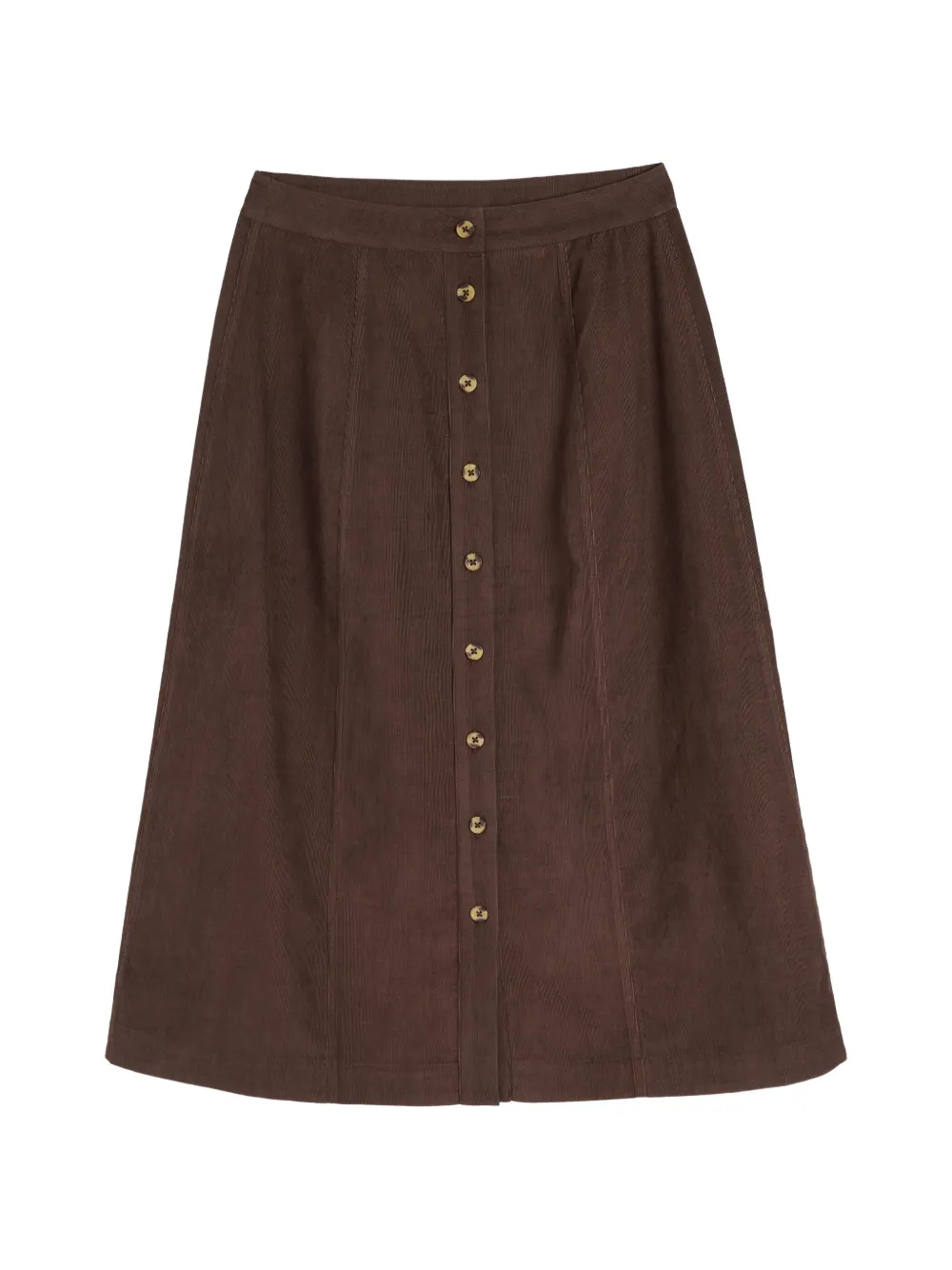 Chinti & Parker midi button-down A-line skirt