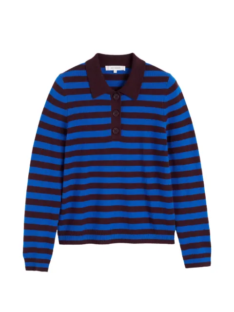 Chinti & Parker striped collared sweater