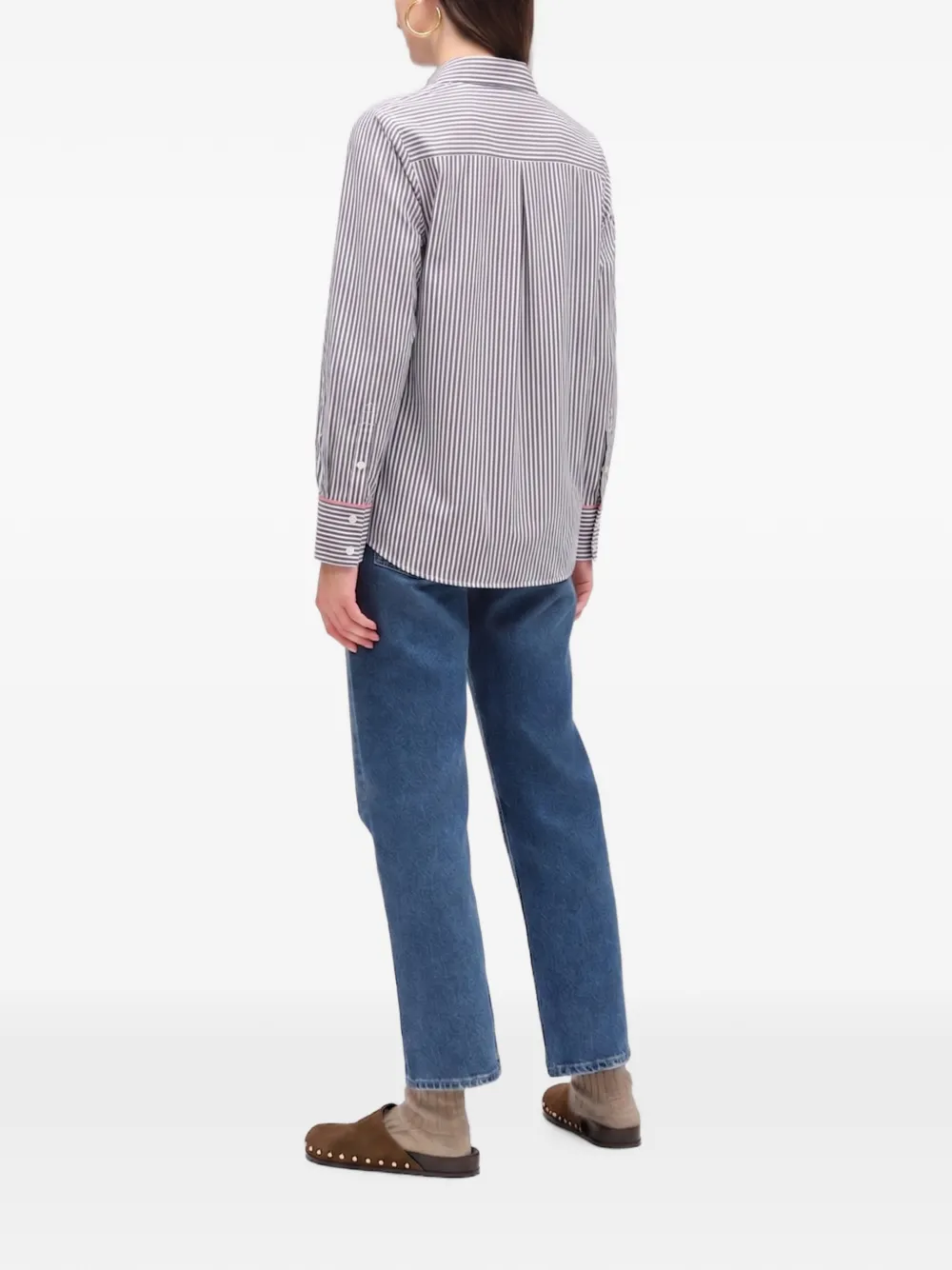 Chinti & Parker Gestreept blouse Wit