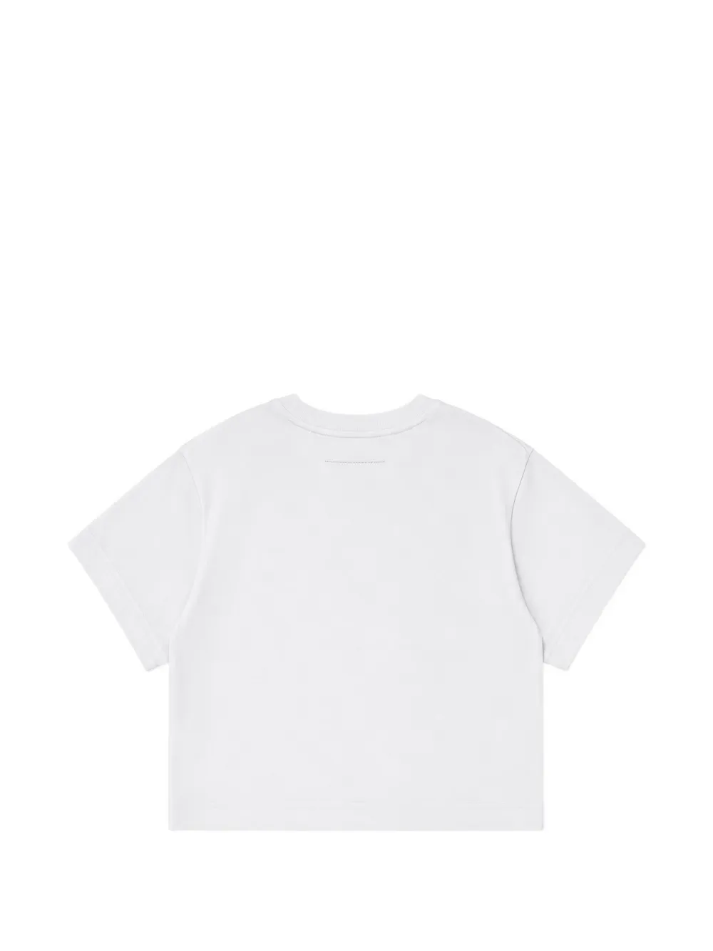 MM6 Maison Margiela Kids Numeric Signature T-shirt verfraaid met stras Wit