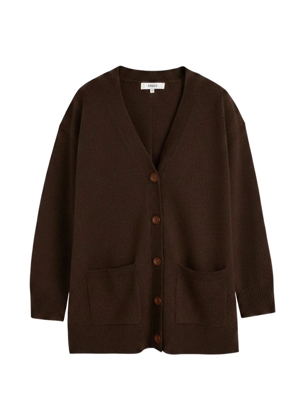 Chinti & Parker Basics Button-fastening V-neck Cardigan In Brown