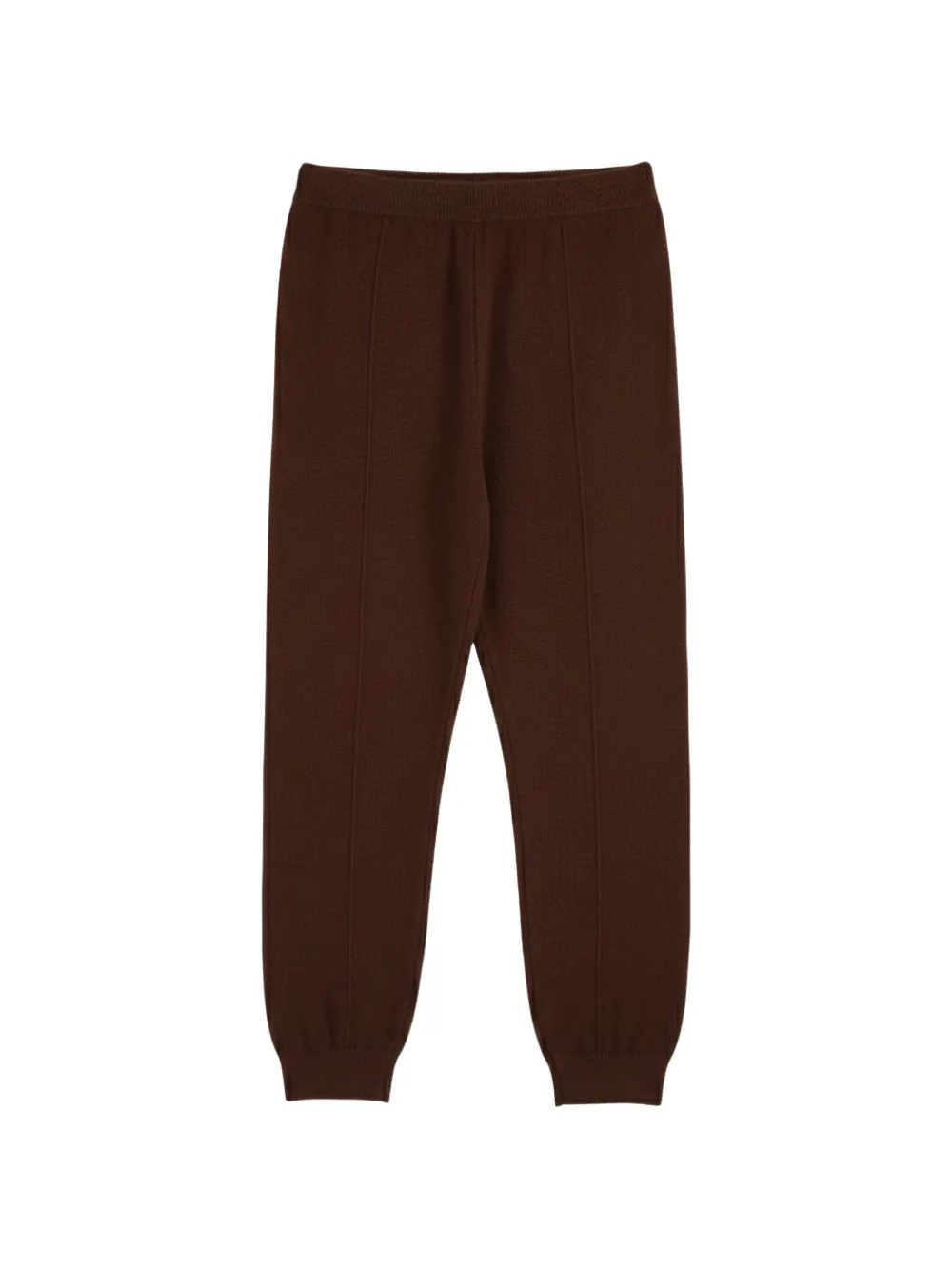 Chinti & Parker Basics Seam-detail Cuffed Track Pants In Brown