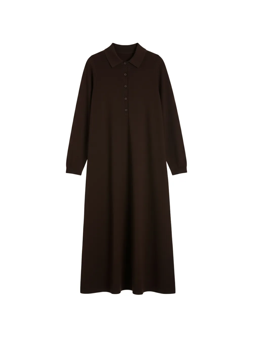 Chinti & Parker A-line Maxi Polo Dress In Brown