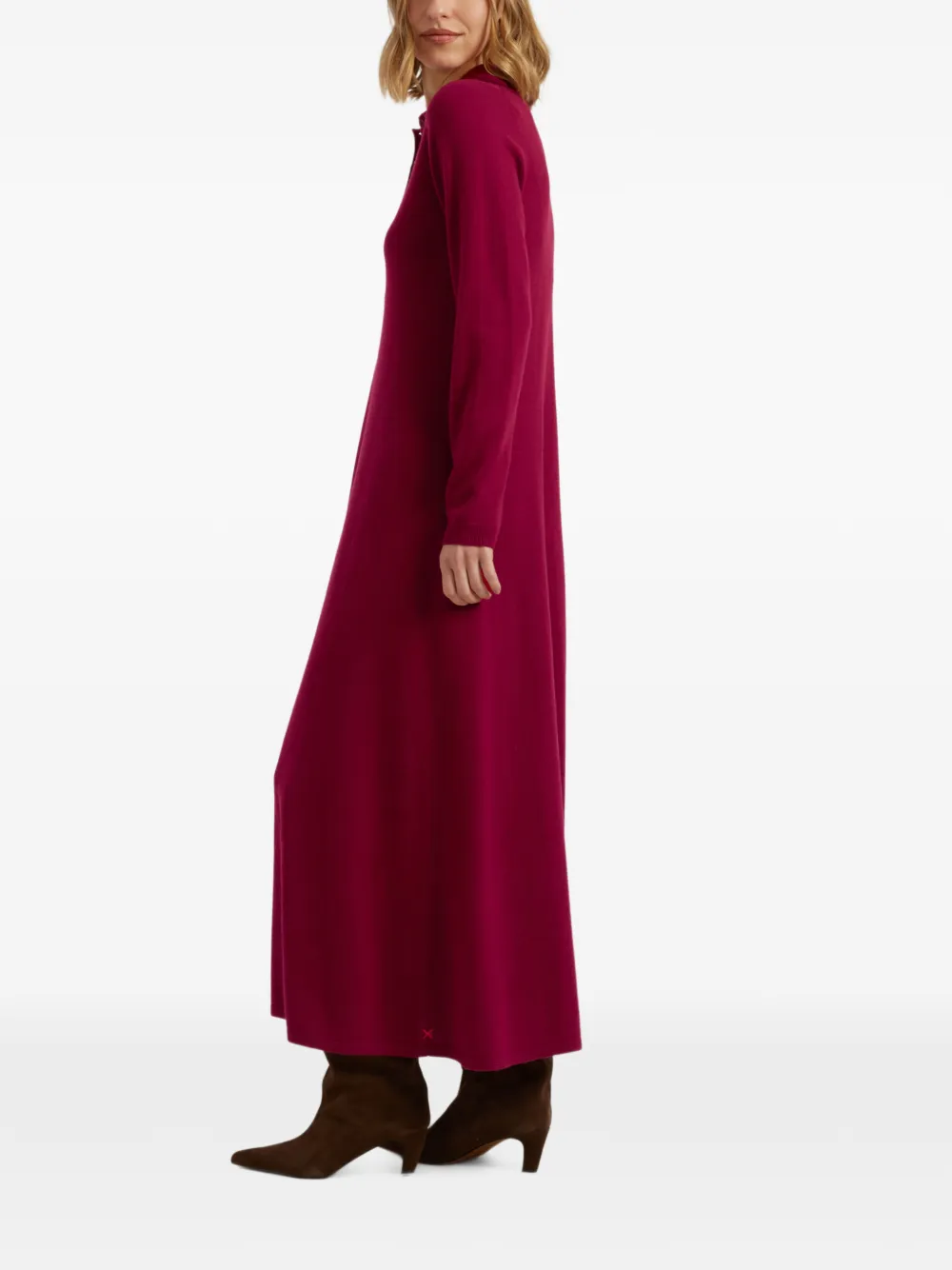 Chinti & Parker Maxi-polojurk met A-lijn Roze