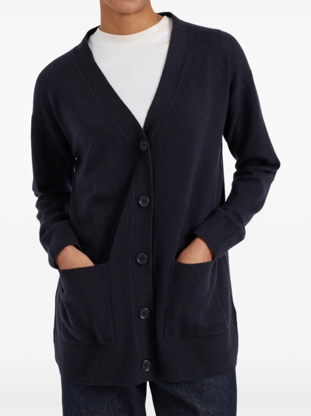 Chinti & Parker Vest met opgestikte zak met knopen Blauw
