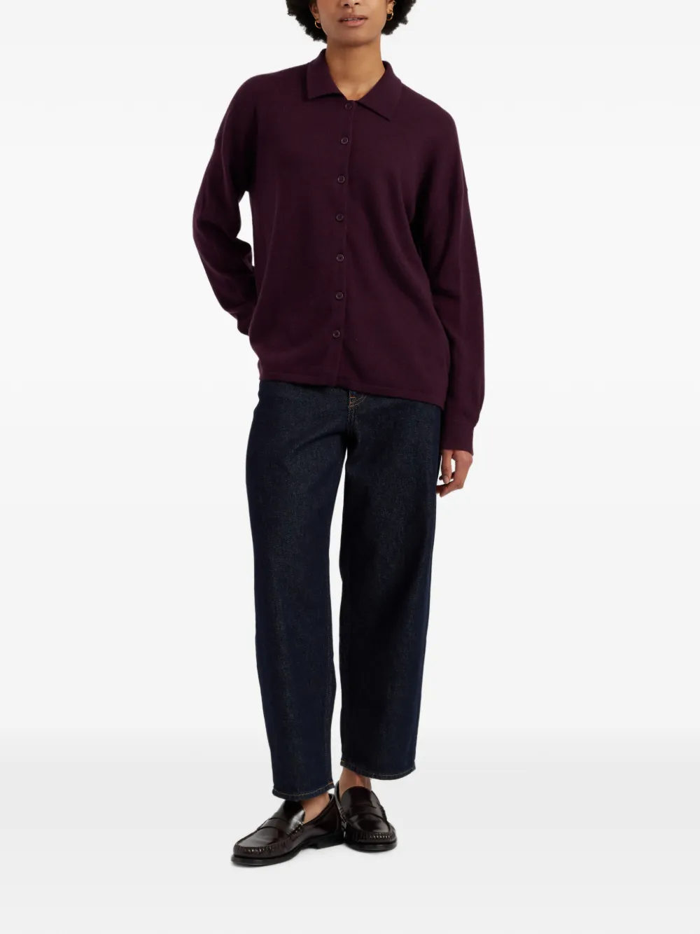 Chinti & Parker Button-up vest Paars