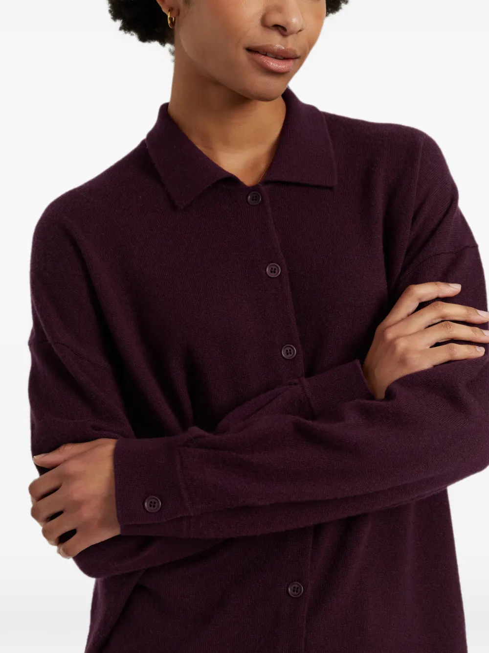 Chinti & Parker Button-up vest Paars