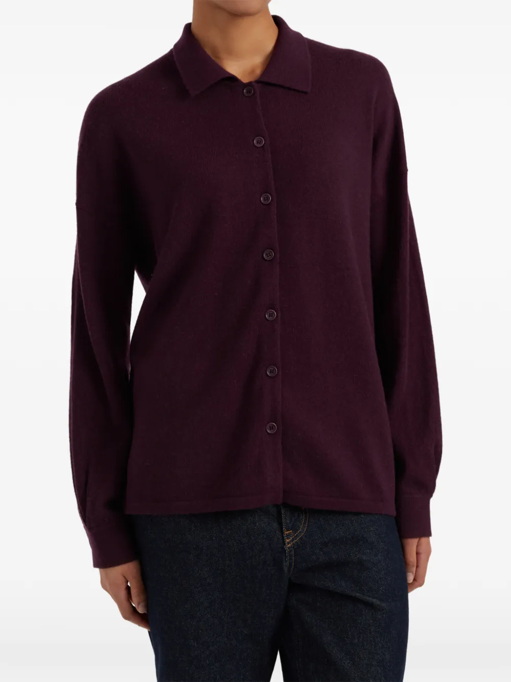 Chinti & Parker Button-up vest Paars